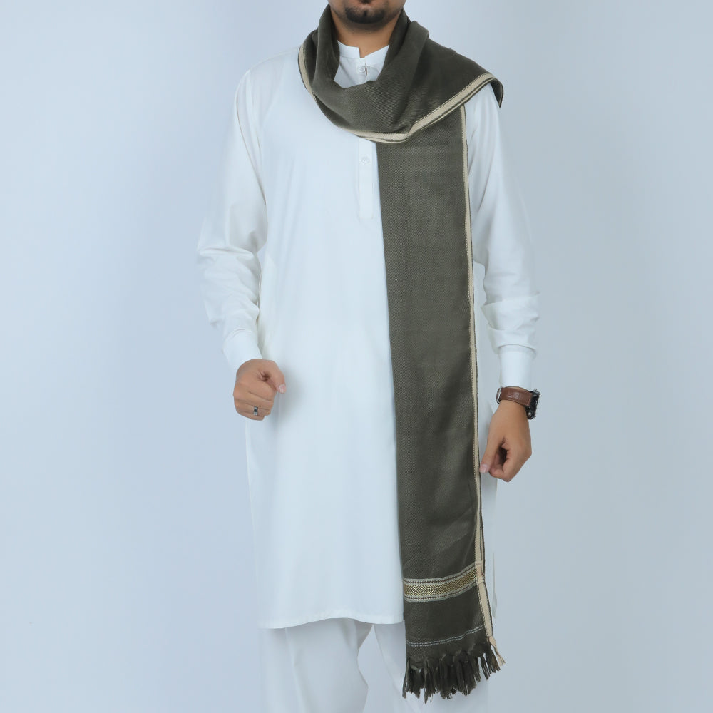 Men’s Winter Shawl - Dark Green, Men's Shawls & Mufflers, Chase Value, Chase Value