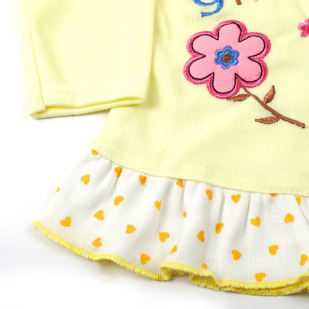 Newborn Girls Suit - Yellow, Newborn Girls Winterwear, Chase Value, Chase Value
