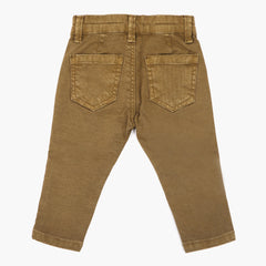 Eminent Newborn Boys Cotton Pant - Camel