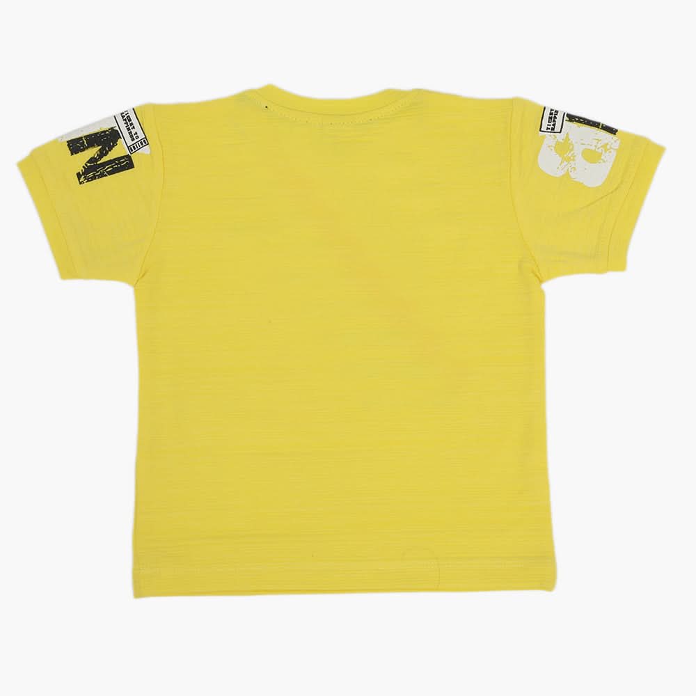 Boys Half Sleeves T-Shirt - Yellow, Boys T-Shirts, Chase Value, Chase Value