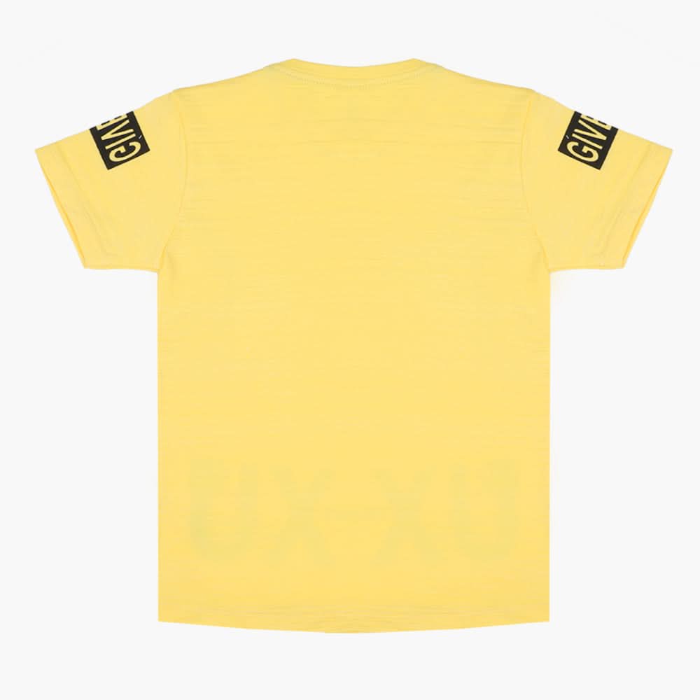Boys Half Sleeves T-Shirt - Yellow, Boys T-Shirts, Chase Value, Chase Value