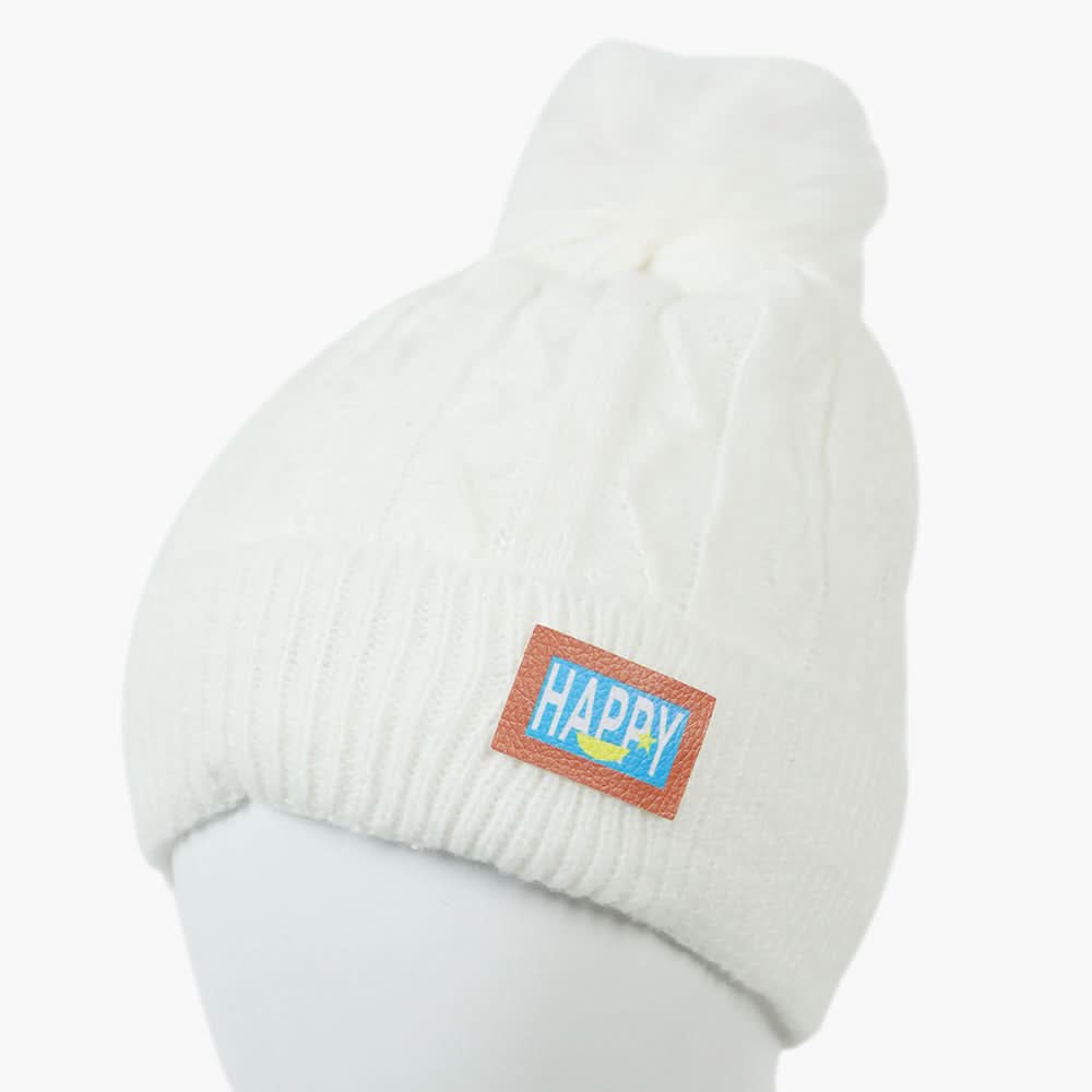 Women's Woolen Cap - White, Women Hats & Caps, Chase Value, Chase Value