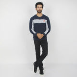 Men's Full Sleeves Sweat Shirt - Navy Blue, Men's Sweater & Sweat Shirts, Chase Value, Chase Value