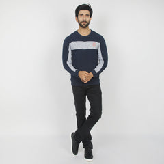 Men's Full Sleeves Sweat Shirt - Navy Blue