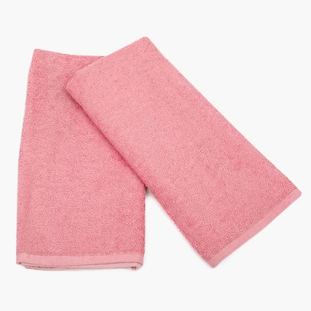 Terry Tea Towels Pack Of 2 - Tea Pink, Kitchen Accessories, Chase Value, Chase Value