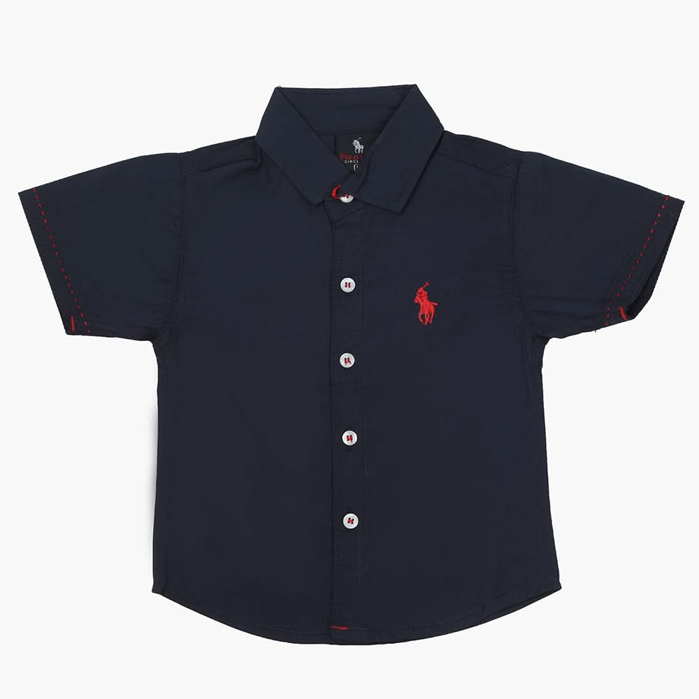 Boys Half Sleeves Casual Shirt - Navy Blue, Boys Shirts, Chase Value, Chase Value