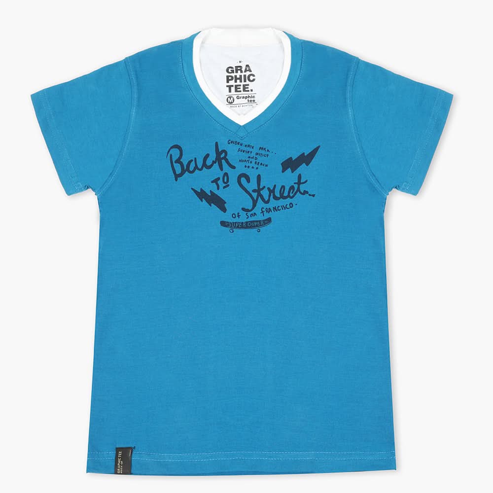Boys Half Sleeves Polo T-Shirt - Sky Blue, Boys T-Shirts, Chase Value, Chase Value