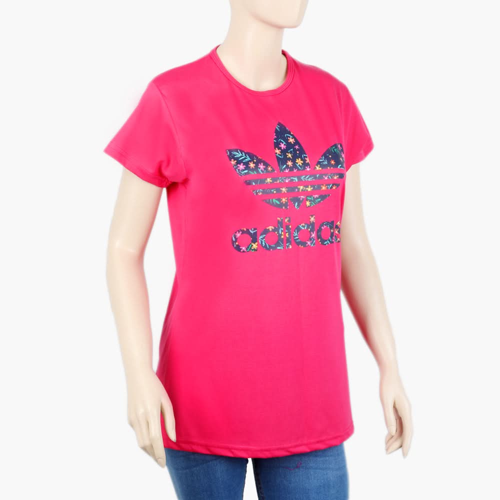 Women's T-Shirt - Fushia, Women T-Shirts & Tops, Chase Value, Chase Value