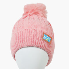 Women's Woolen Cap - Pink, Women Hats & Caps, Chase Value, Chase Value