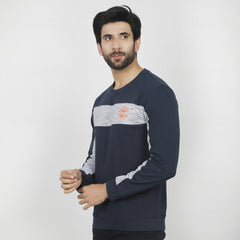 Men's Full Sleeves Sweat Shirt - Navy Blue