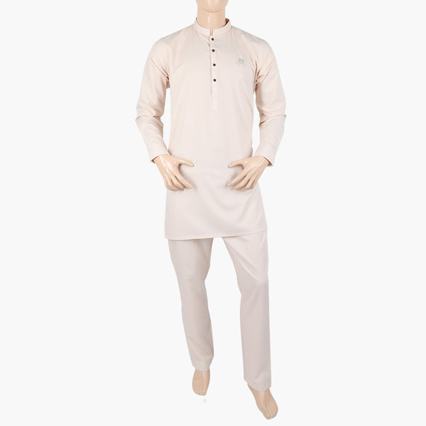 Eminent Men's Trim Fit Kurta Pajama Suit - Peach, Men's Shalwar Kameez, Eminent, Chase Value