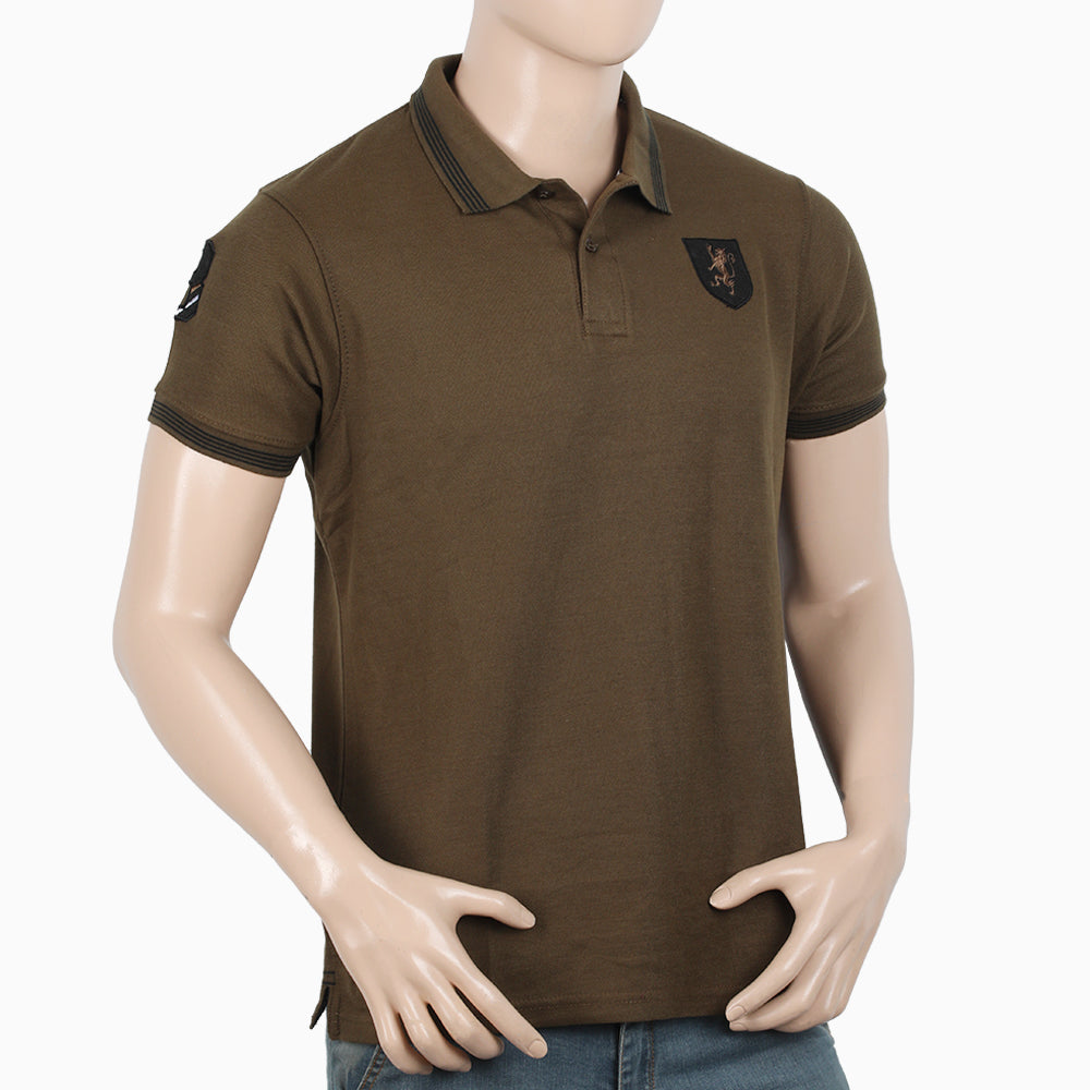 Men's Half Sleeves Polo T-Shirt - Olive Green, Men's T-Shirts & Polos, Chase Value, Chase Value