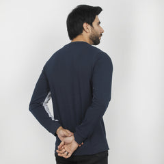 Men's Full Sleeves Sweat Shirt - Navy Blue