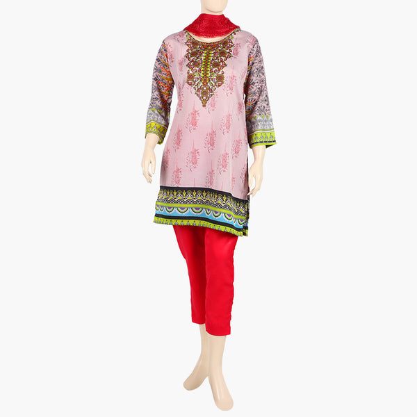 Women's Printed Shalwar Suit - Tea Pink, Women Shalwar Suits, Chase Value, Chase Value