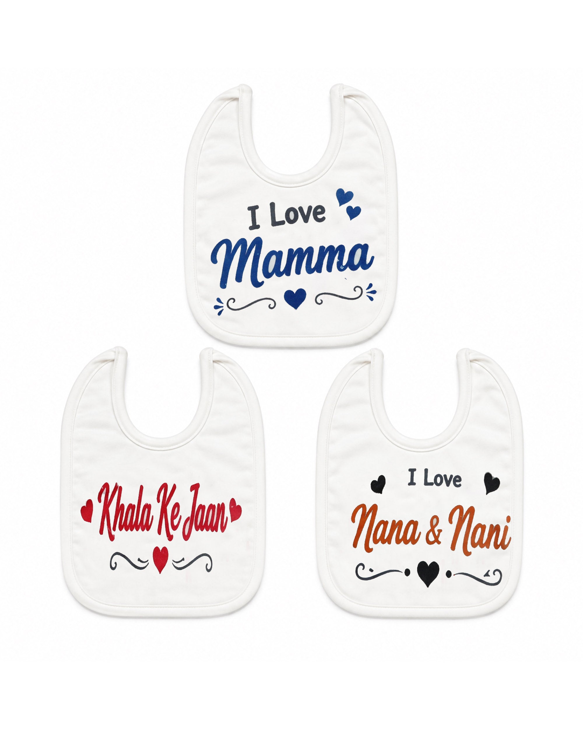Valuables Newborn Baby Bibs - Large