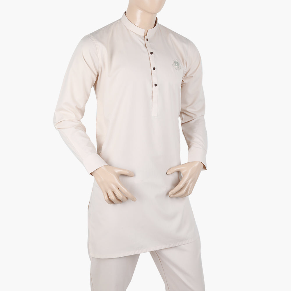 Eminent Men's Trim Fit Kurta Pajama Suit - Peach, Men's Shalwar Kameez, Eminent, Chase Value