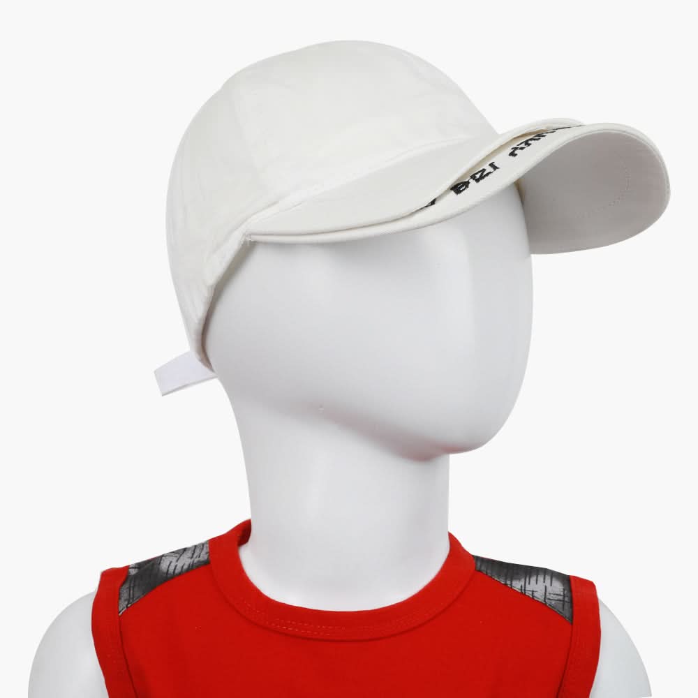Boys P-Cap - White, Boys Caps & Hats, Chase Value, Chase Value
