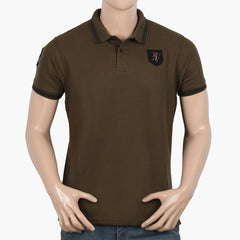 Men's Half Sleeves Polo T-Shirt - Olive Green, Men's T-Shirts & Polos, Chase Value, Chase Value