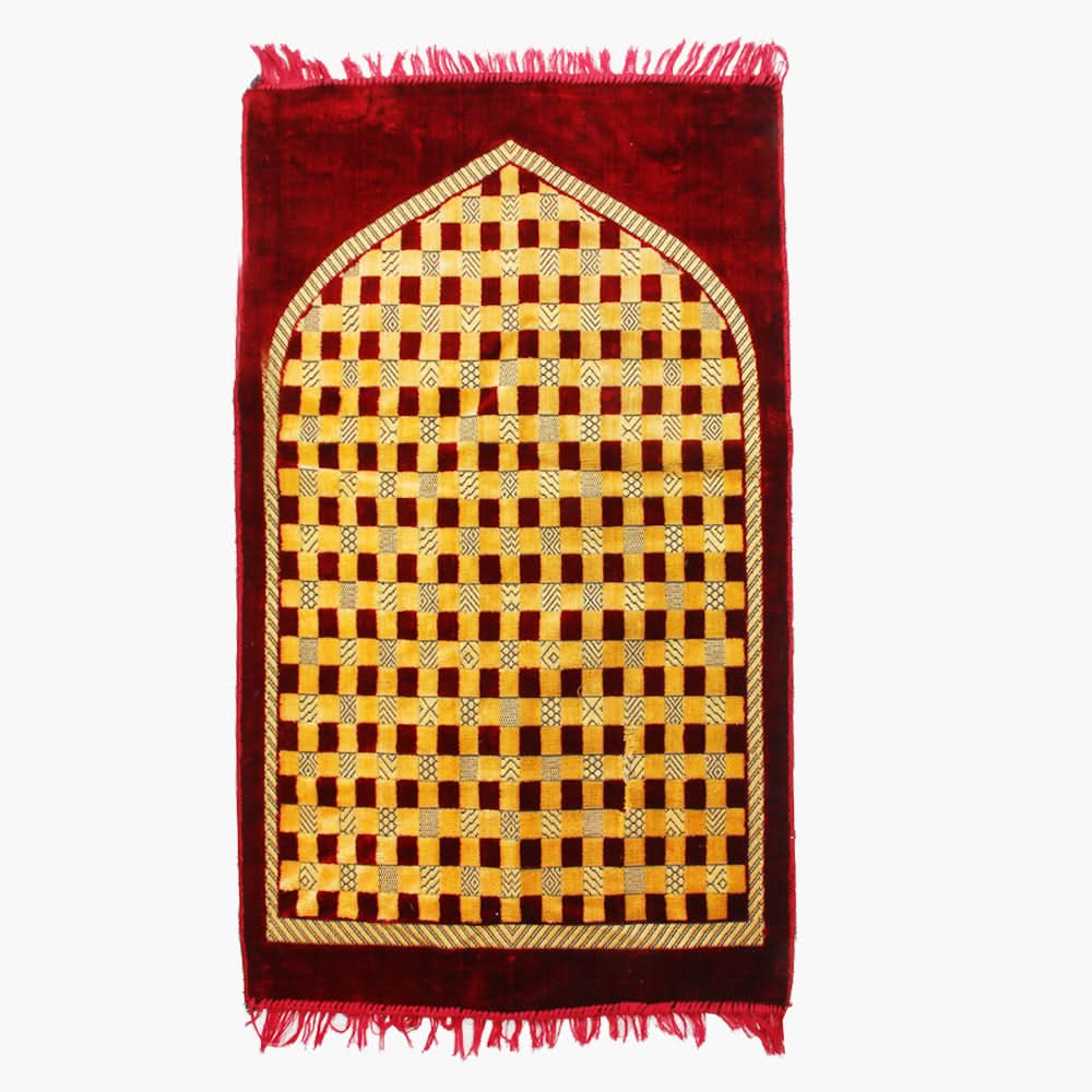 Ja-e-Namaaz (Prayer Mat) - Maroon, Mats, Chase Value, Chase Value