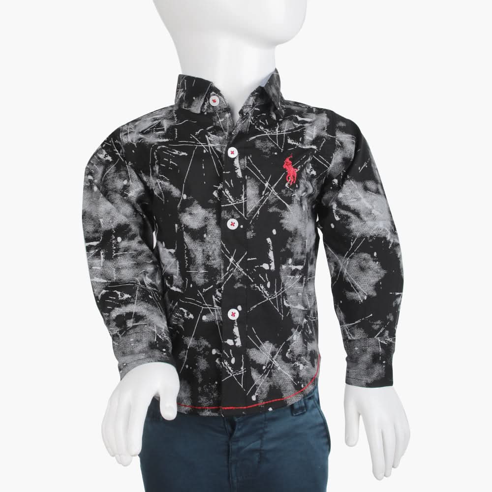 Boys Full Sleeves Shirt - Black, Boys Shirts, Chase Value, Chase Value