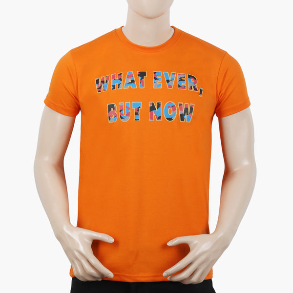 Men's Half Sleeves T-Shirt - Orange, Men's T-Shirts & Polos, Chase Value, Chase Value