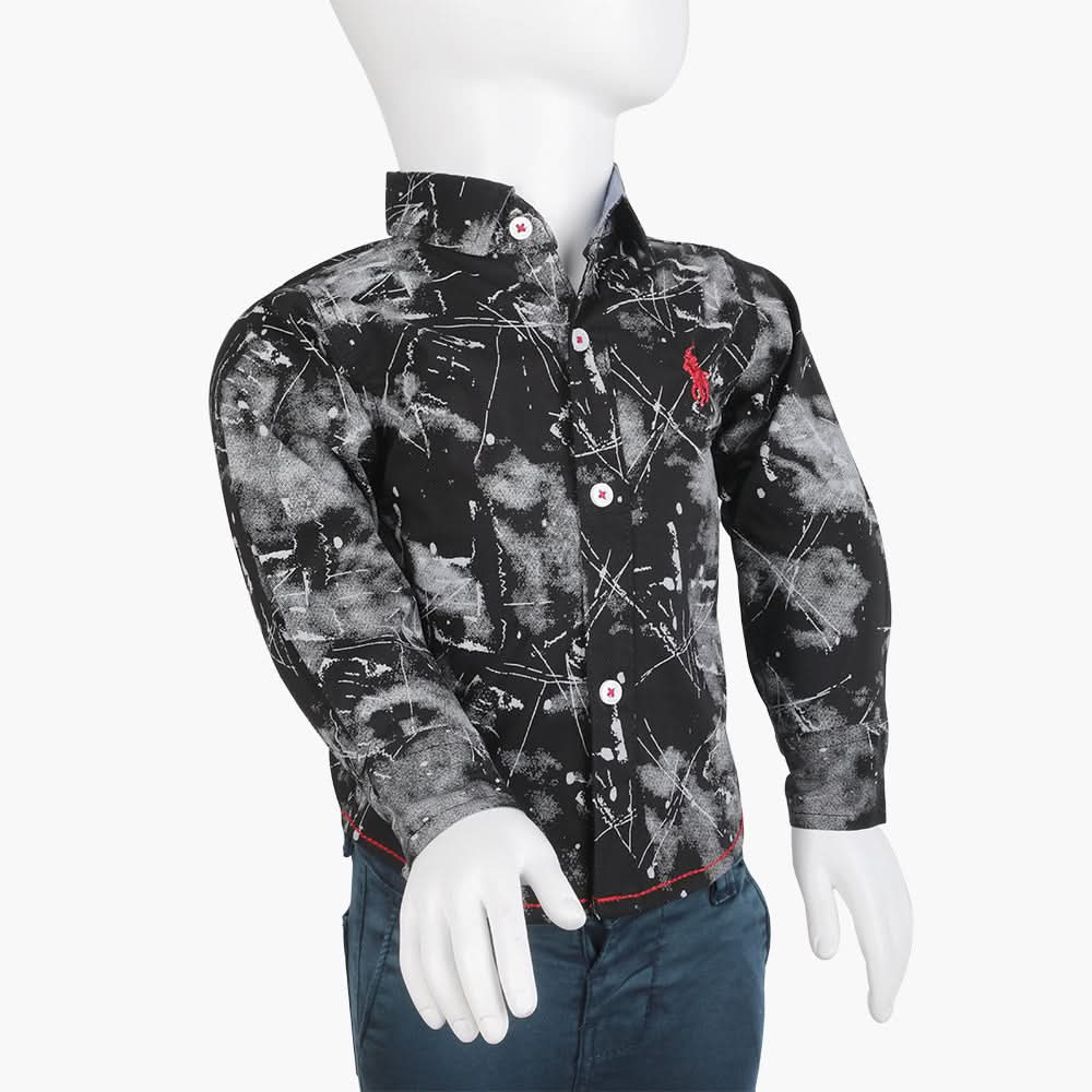 Boys Full Sleeves Shirt - Black, Boys Shirts, Chase Value, Chase Value