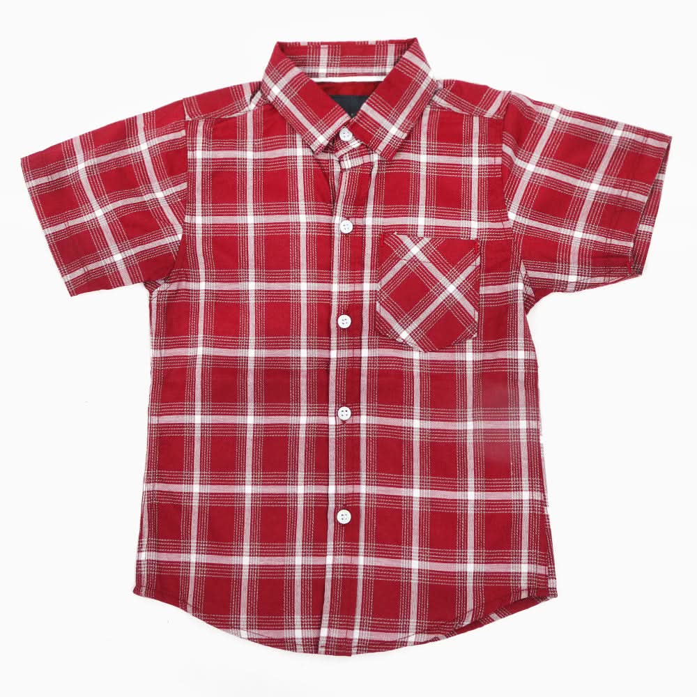 Eminent Boys Half Sleeves Casual Shirt - Maroon, Boys Shirts, Eminent, Chase Value