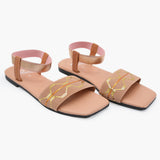 Girls Sandal - Peach, Girls Sandals, Chase Value, Chase Value