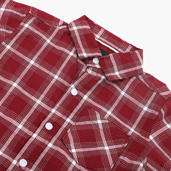 Eminent Boys Casual Shirt - Maroon