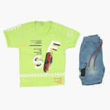 Boys Half Sleeves Suit - Green, Boys Sets & Suits, Chase Value, Chase Value