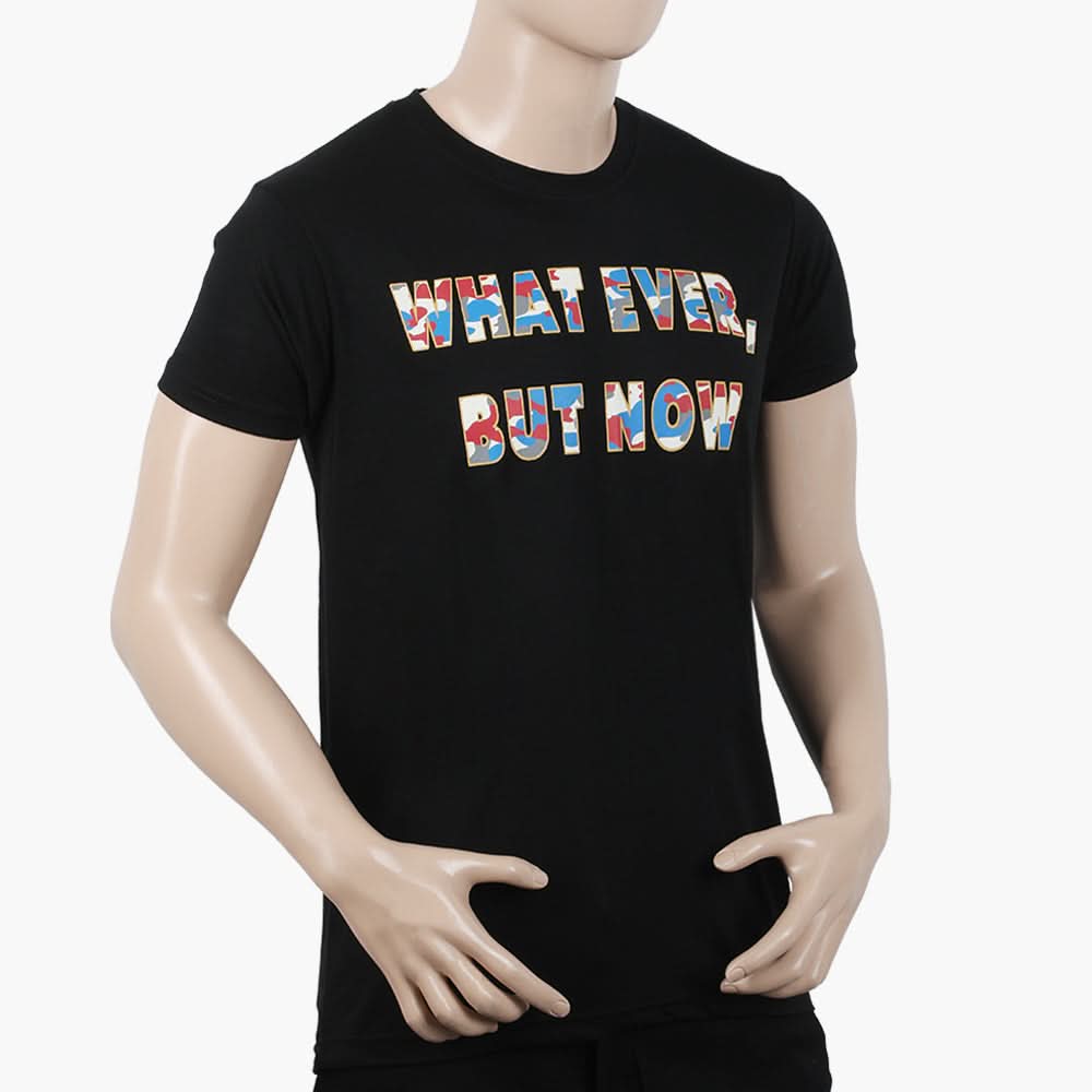 Men's Half Sleeves T-Shirt - Black, Men's T-Shirts & Polos, Chase Value, Chase Value
