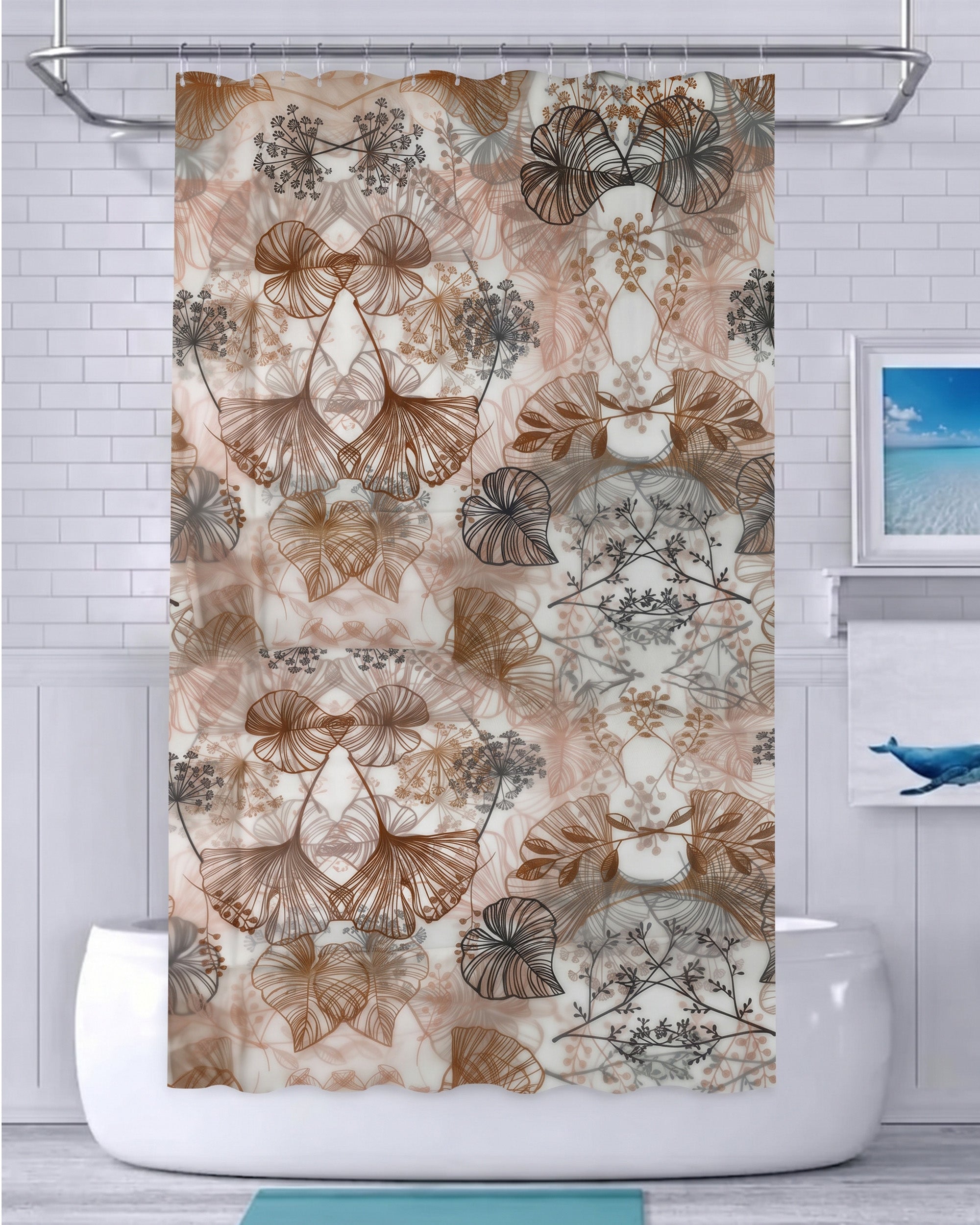 PEVA Shower Curtain - 180 × 200