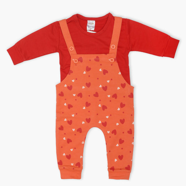 Newborn Boys Full Sleeves Romper 2pcs - Red, Newborn Boys Winterwear, Chase Value, Chase Value