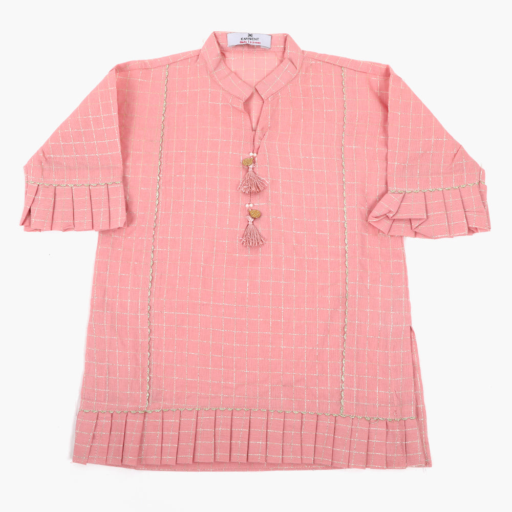 Eminent Girls Fancy Stitched Kurti - Light Pink, Girls Kurti, Eminent, Chase Value