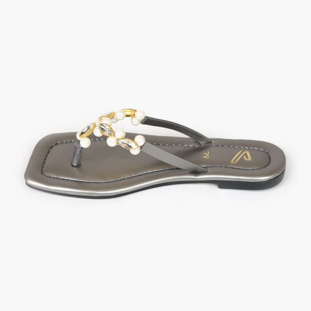 Girls Slipper - Grey, Girls Slippers, Chase Value, Chase Value