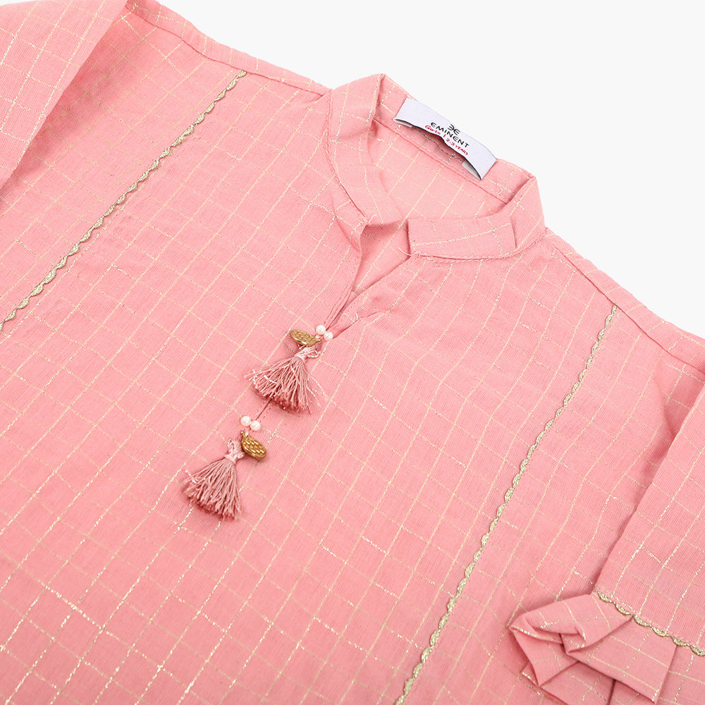 Eminent Girls Fancy Stitched Kurti - Light Pink, Girls Kurti, Eminent, Chase Value