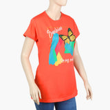 Women's T-Shirt - Orange, Women T-Shirts & Tops, Chase Value, Chase Value