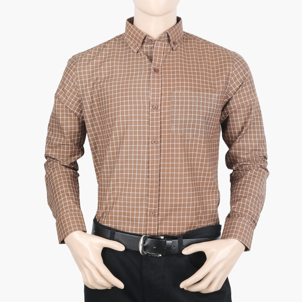 Men's Formal Shirt - Brown, Men's Shirts, Chase Value, Chase Value