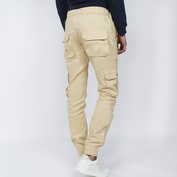 Men's Cotton Cargo Pant - Skin