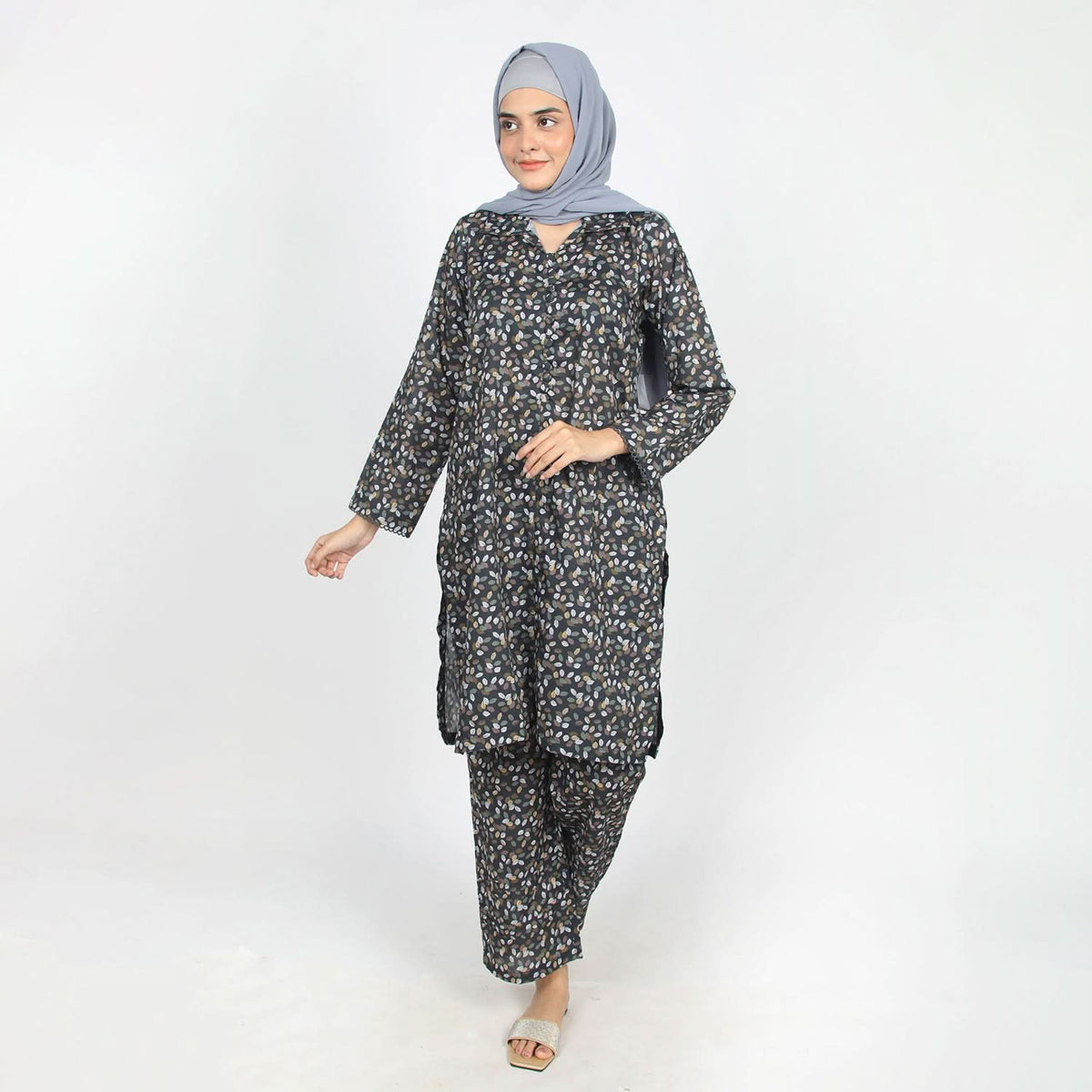 Women's Printed Co-Ord Set - Black, Women Co-Ord Set, Chase Value, Chase Value