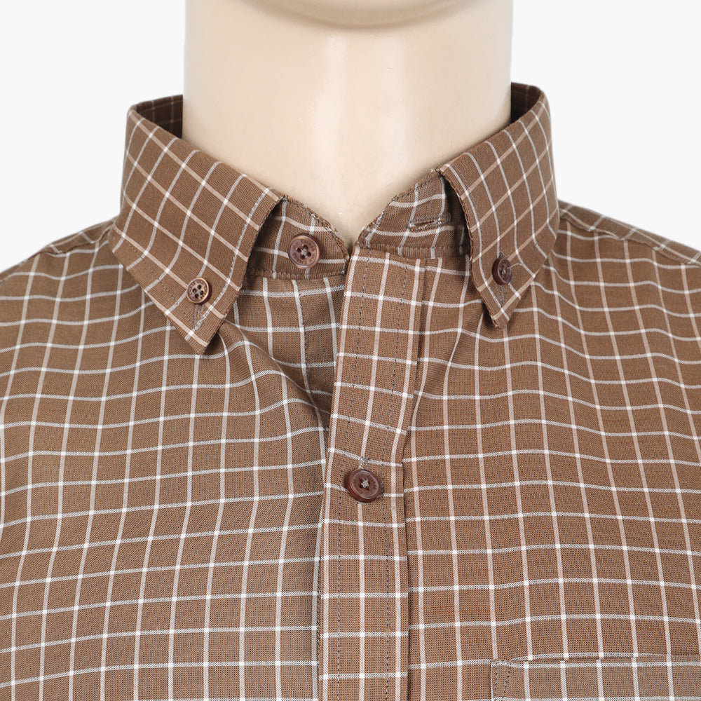 Men's Formal Shirt - Brown, Men's Shirts, Chase Value, Chase Value