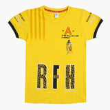 Boys Half Sleeves T-Shirt - Yellow, Boys T-Shirts, Chase Value, Chase Value