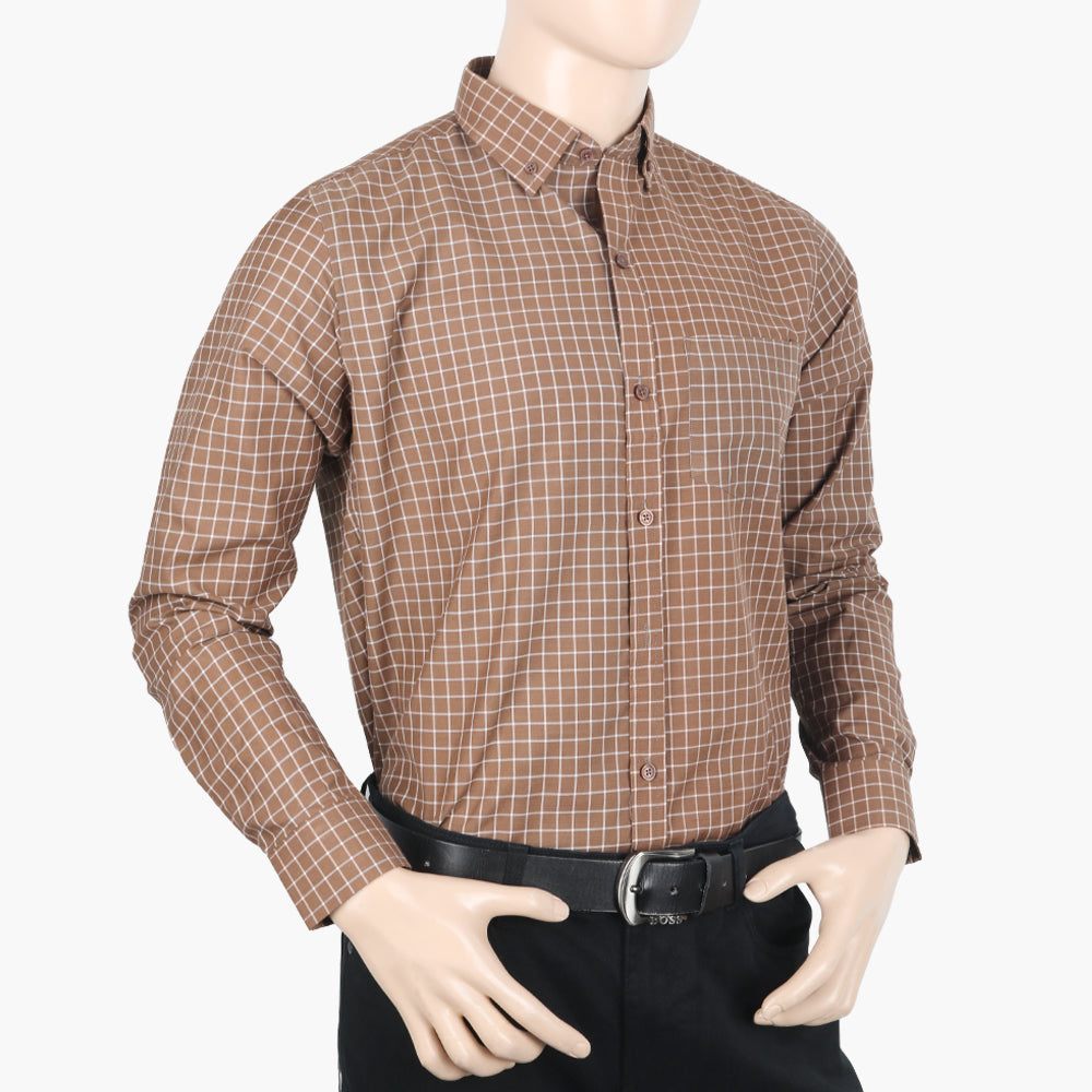 Men's Formal Shirt - Brown, Men's Shirts, Chase Value, Chase Value