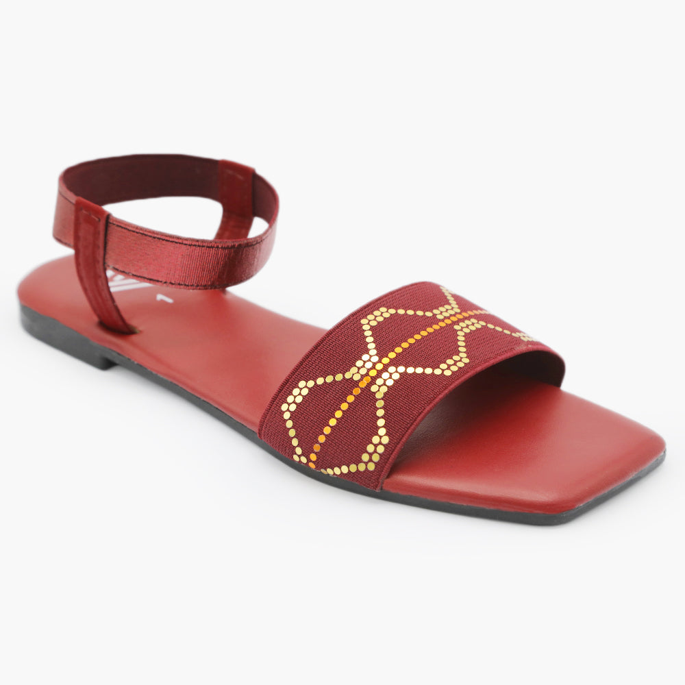 Girls Sandal - Maroon, Girls Sandals, Chase Value, Chase Value