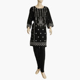 Women's Embroidered Kurti - Black, Women Ready Kurtis, Chase Value, Chase Value
