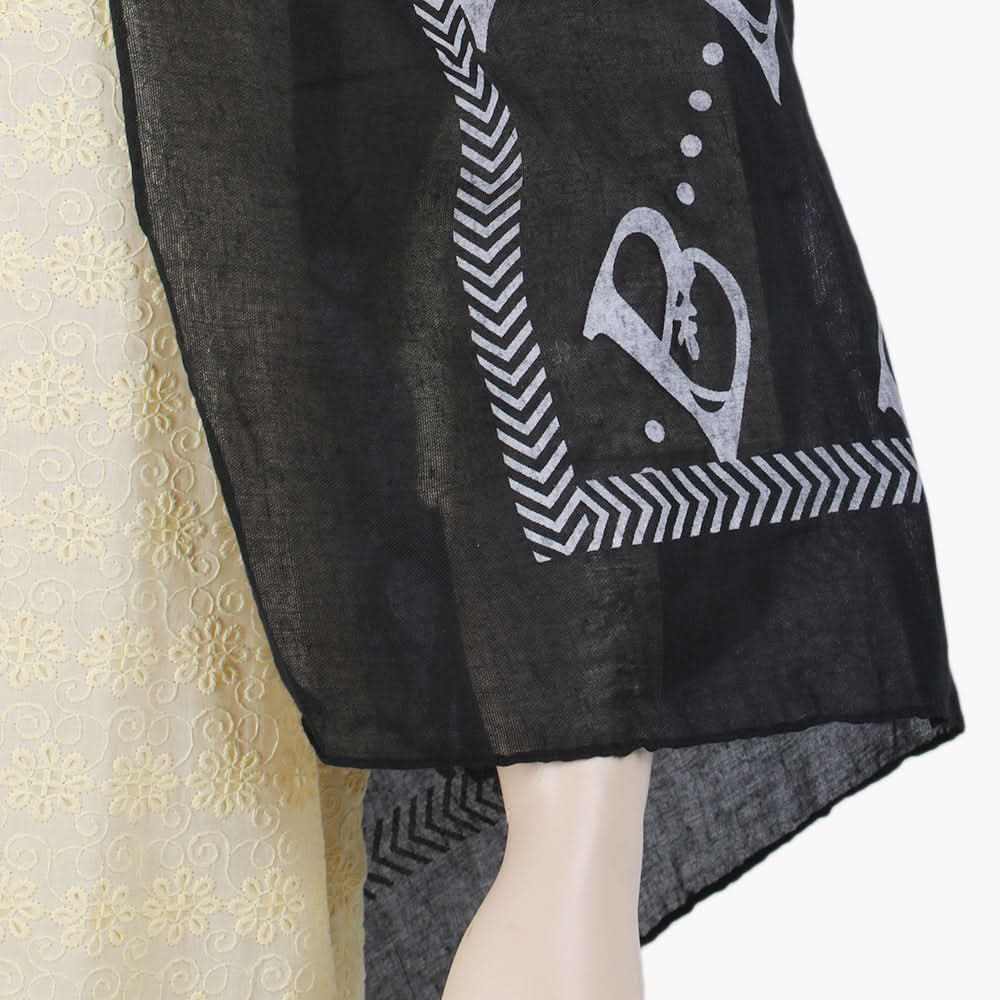 Women's Scarf - Black, Women Shawls & Scarves, Chase Value, Chase Value