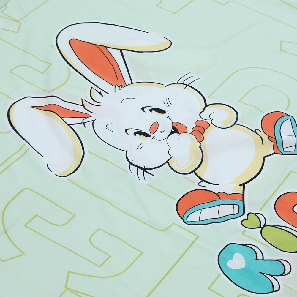 Women's Long Nighty T-Shirt - Light Green, Women Night Suit, Chase Value, Chase Value