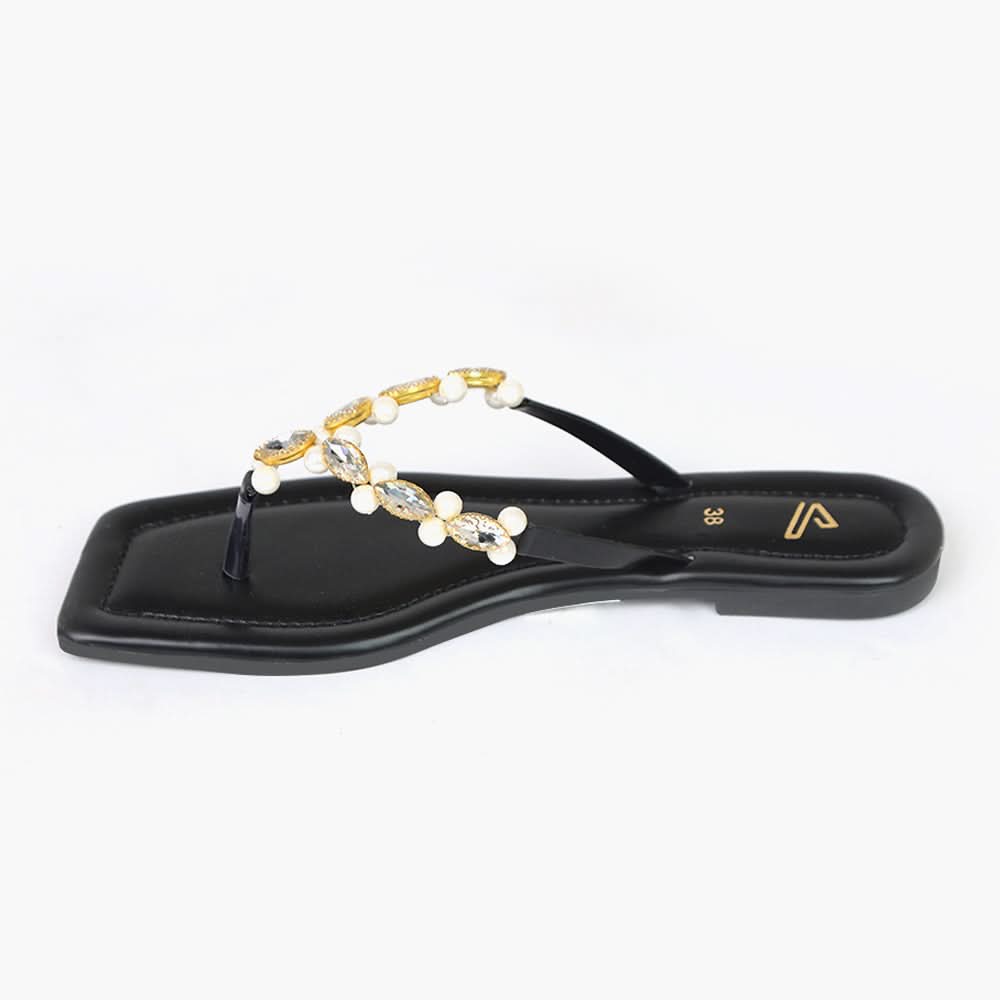 Women's Slipper - Black, Women Slippers, Chase Value, Chase Value