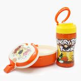 Water Bottle with Lunch Box - Orange, Tiffin Boxes & Bottles, Chase Value, Chase Value