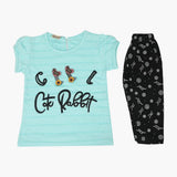 Girls Half Sleeves Suit - Sky Blue, Girls Suits, Chase Value, Chase Value